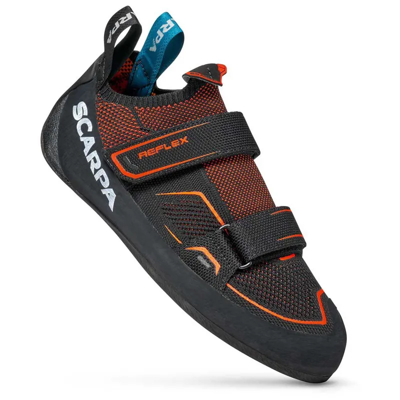 Scarpa Mens Reflex V Climbing Shoe Black Flame-1